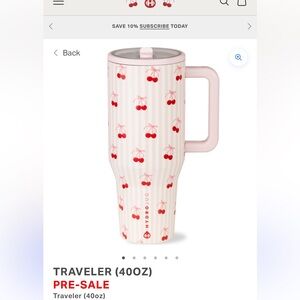 HydroJug Cherry Stripe Traveler